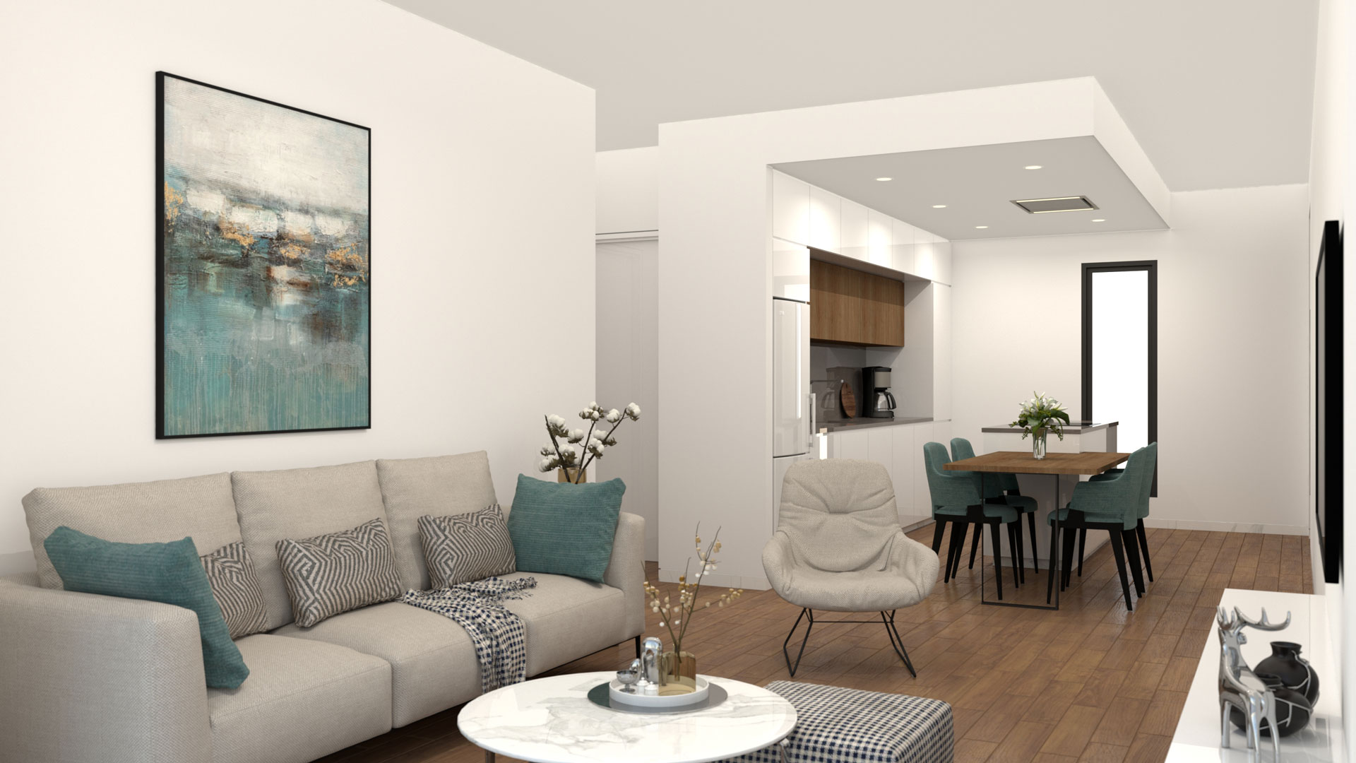 CGIs of typical two bedroom Apartment